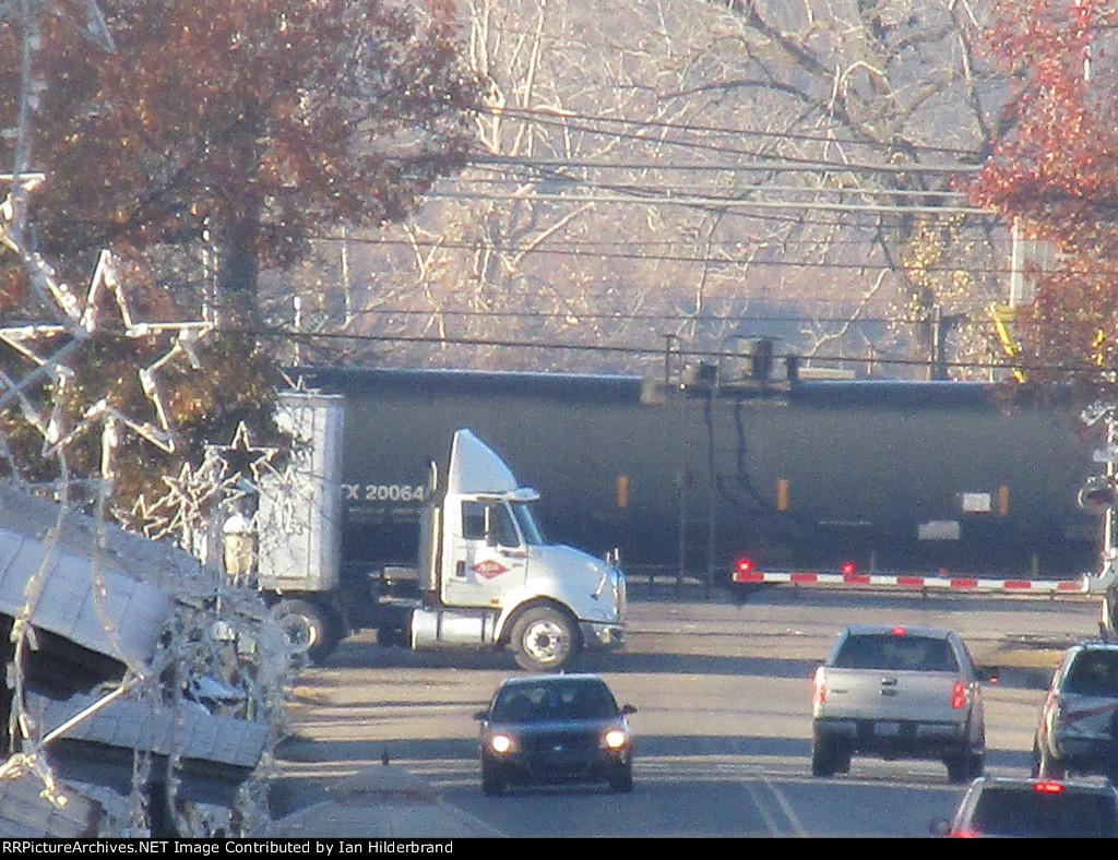 Interchange train down main street 1